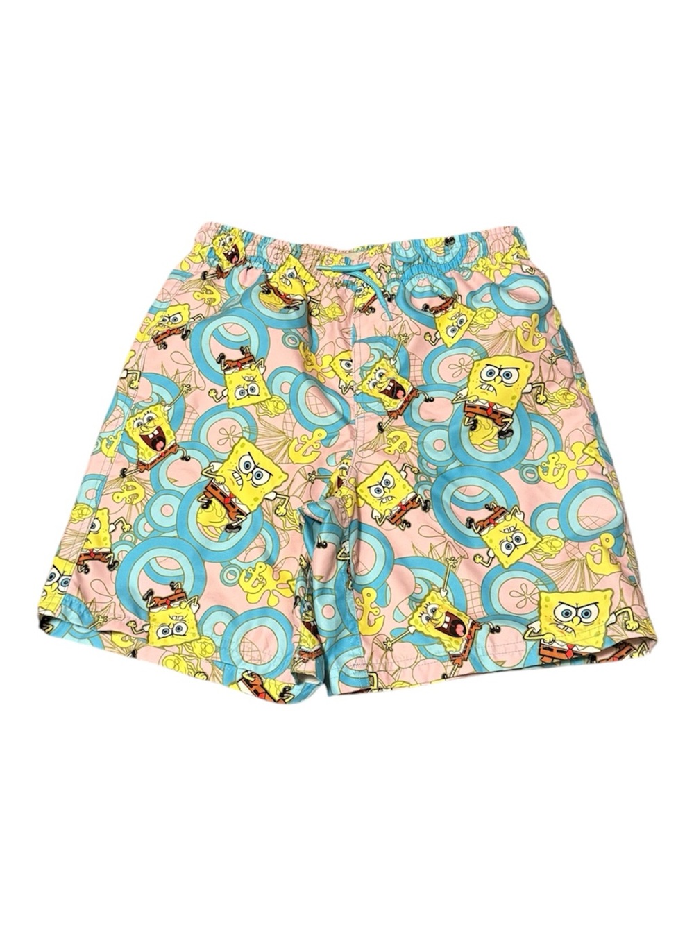 Boys Nickelodeon SpongeBob SquarePants Swim Trunks XL (14-16) All-Over Print